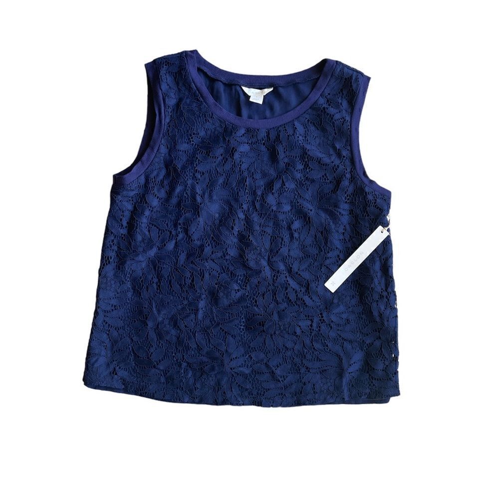 CASLON SLEEVELESS LACE TOP Size S - Picture 2 of 7